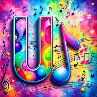 Musical notes 4 — letter U