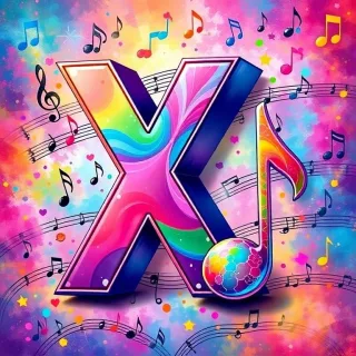 Musical notes 4 — letter X