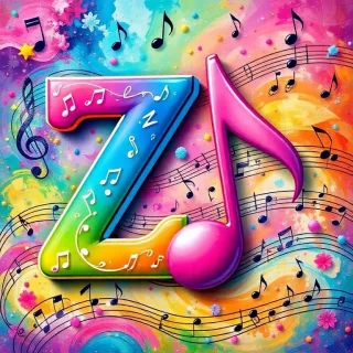 Musical notes 4 — letter Z