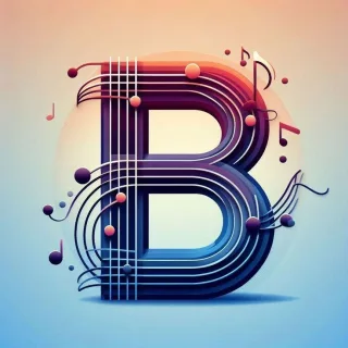 Musical notes — letter B