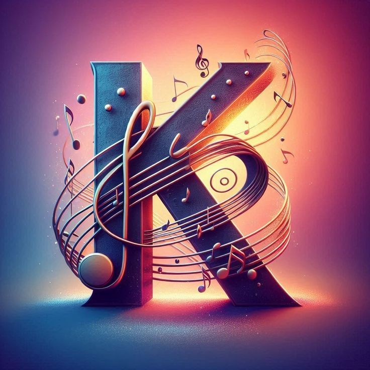 Musical notes — letter K