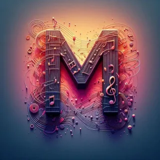 Musical notes — letter M