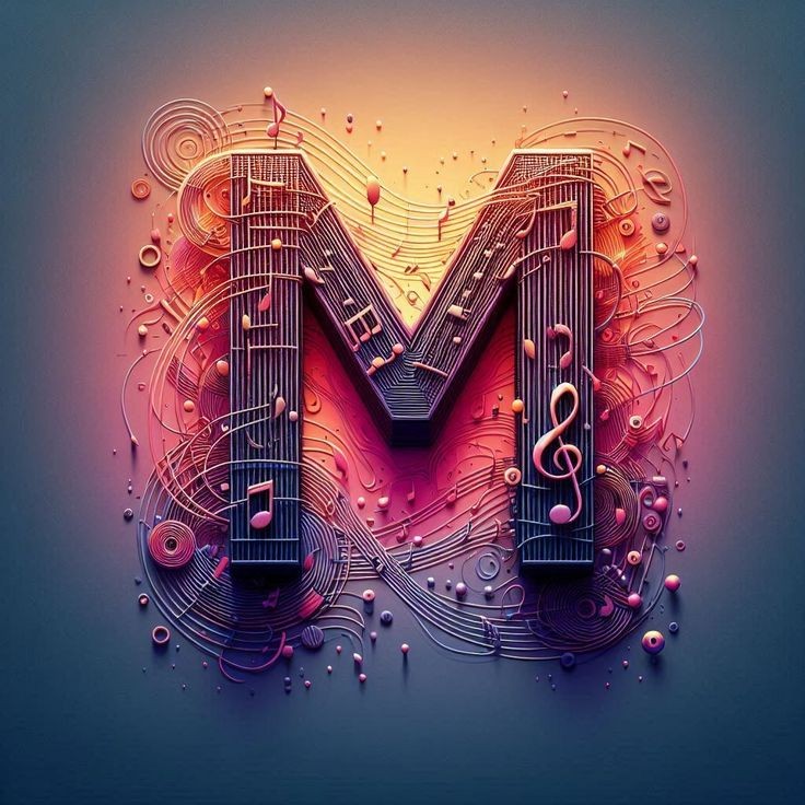 Musical notes — letter M