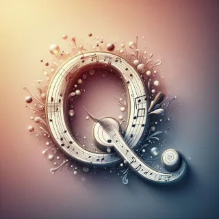 Musical notes — letter Q