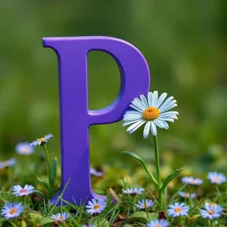 Nature 2 — letter P