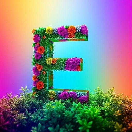 Nature 3 — letter E