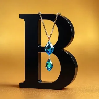 Necklace — letter B
