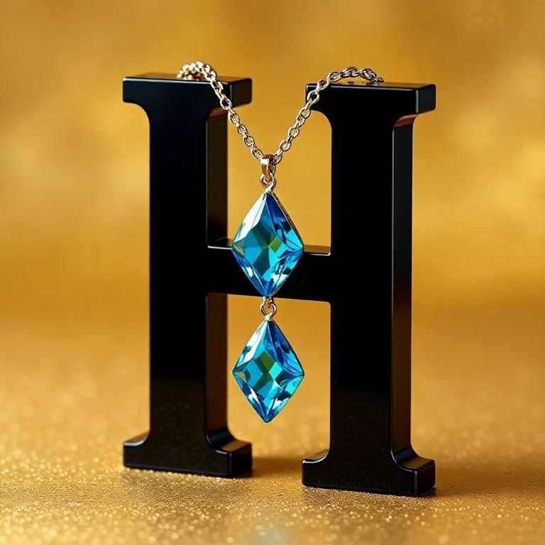 Necklace — letter H