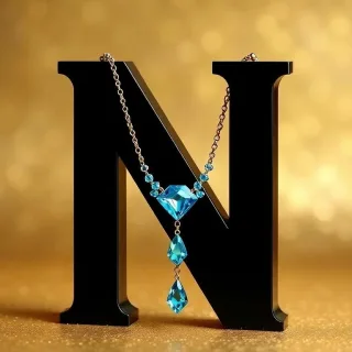 Necklace — letter N