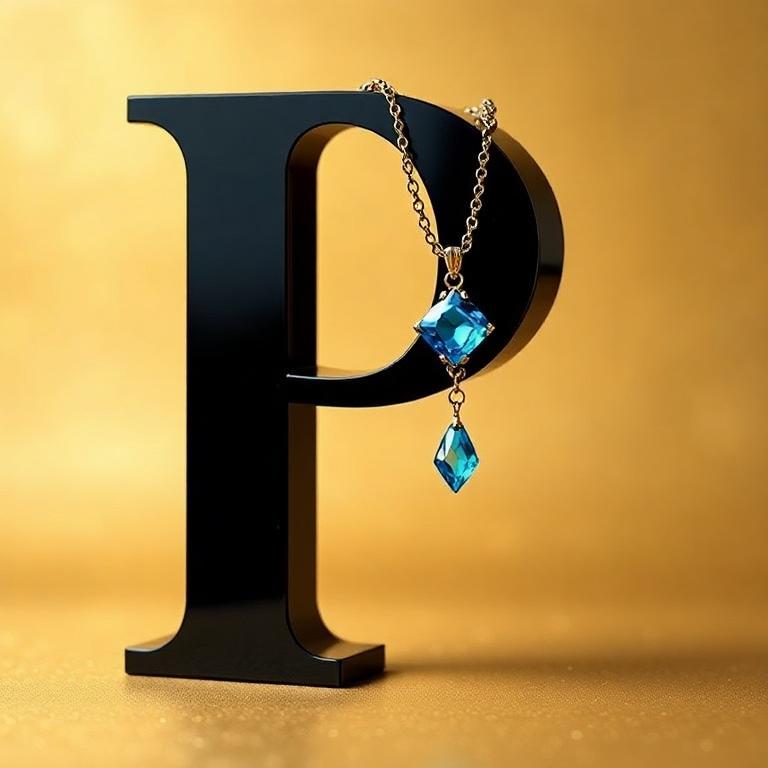 Necklace — letter P