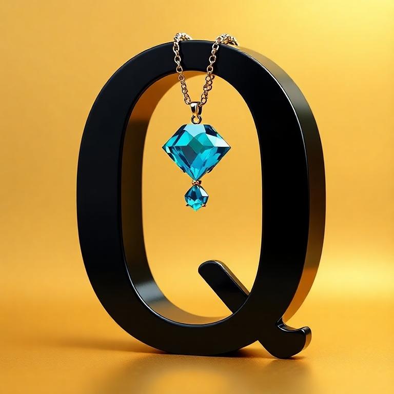 Necklace — letter Q