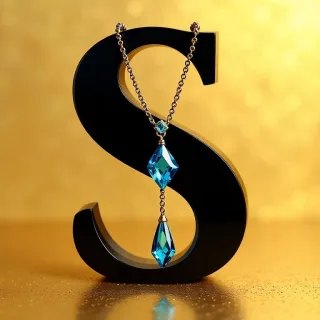 Necklace — letter S
