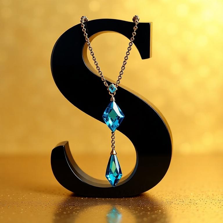 Necklace — letter S
