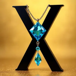 Necklace — letter X