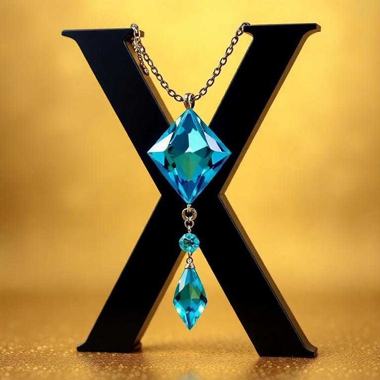 Necklace — letter X