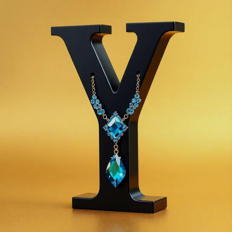 Necklace — letter Y