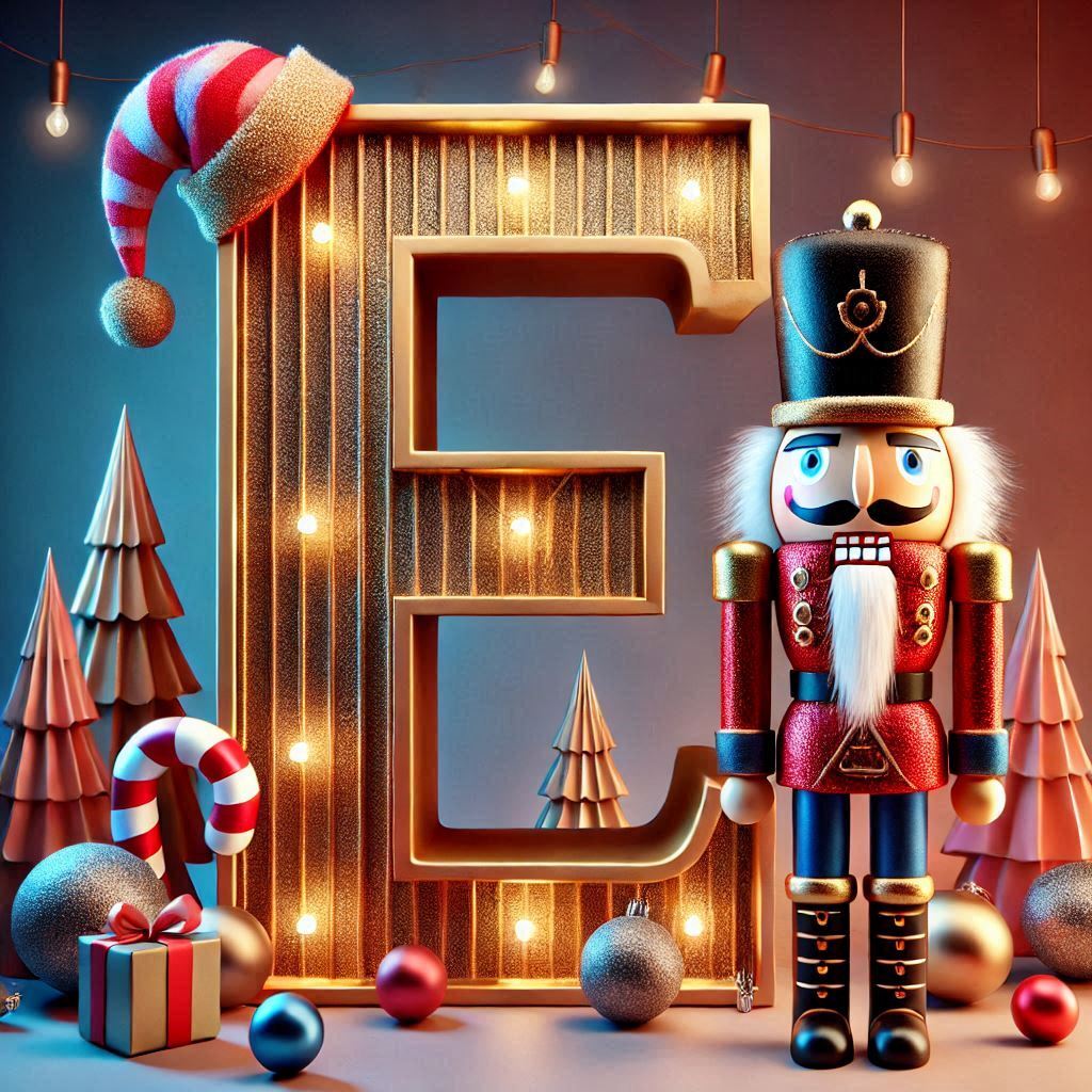 Nutcracker — letter E (variant 2)