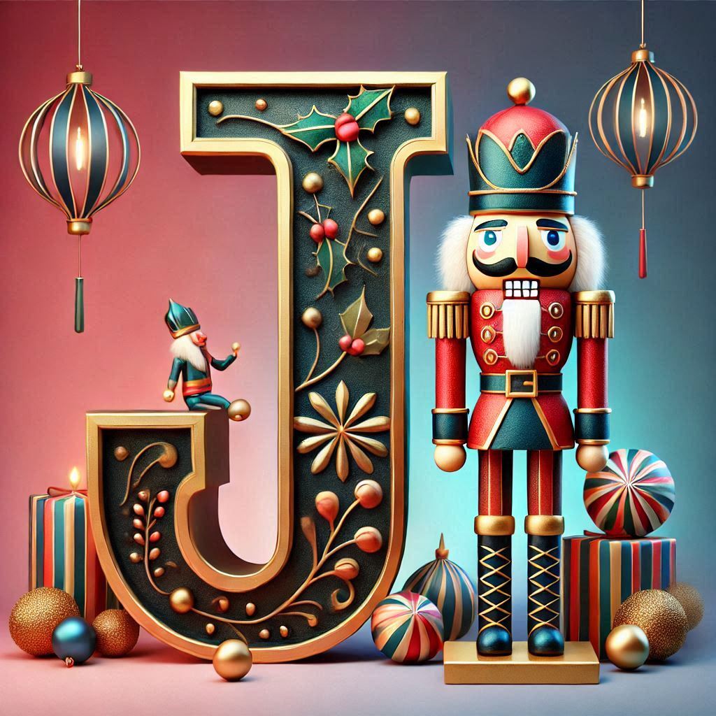 Nutcracker — letter J (variant 2)