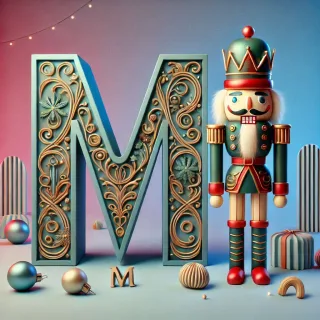 Nutcracker — letter M (variant 2)