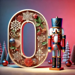 Nutcracker — letter O (variant 2)