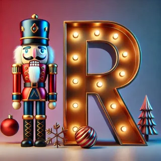Nutcracker — letter R (variant 2)