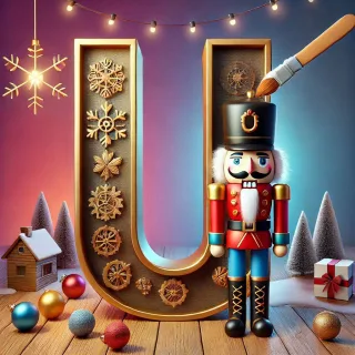Nutcracker — letter U (variant 2)