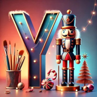 Nutcracker — letter Y (variant 2)