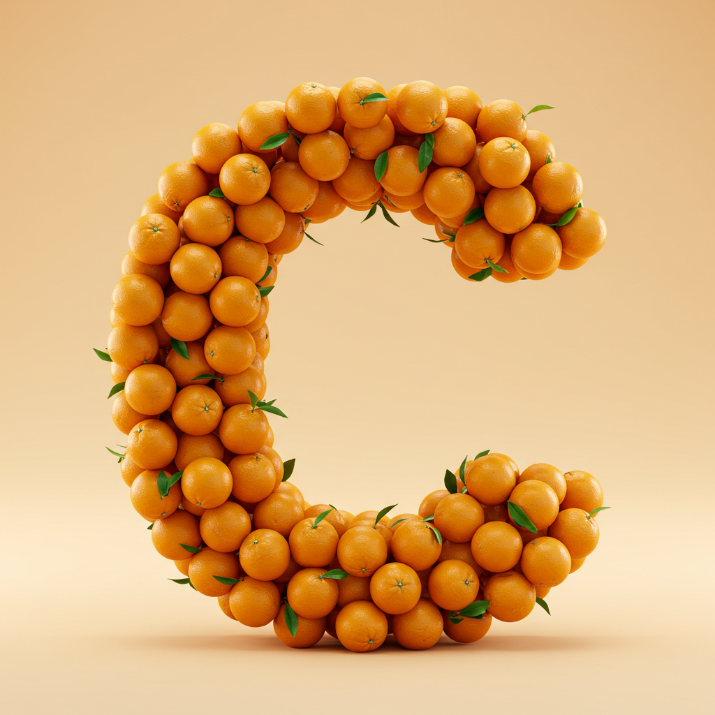 Oranges 2 — letter C (variant 2)