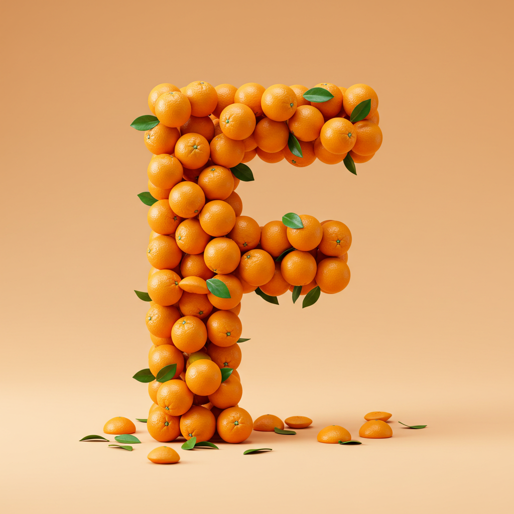 Oranges 2 — letter F
