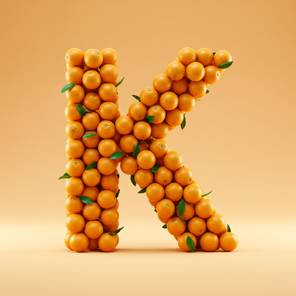 Oranges 2 — letter K