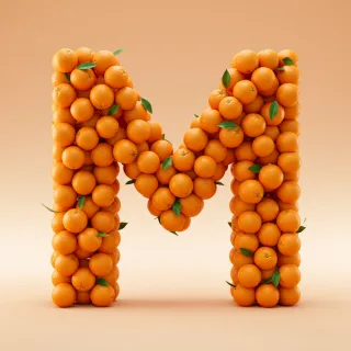 Oranges 2 — letter M