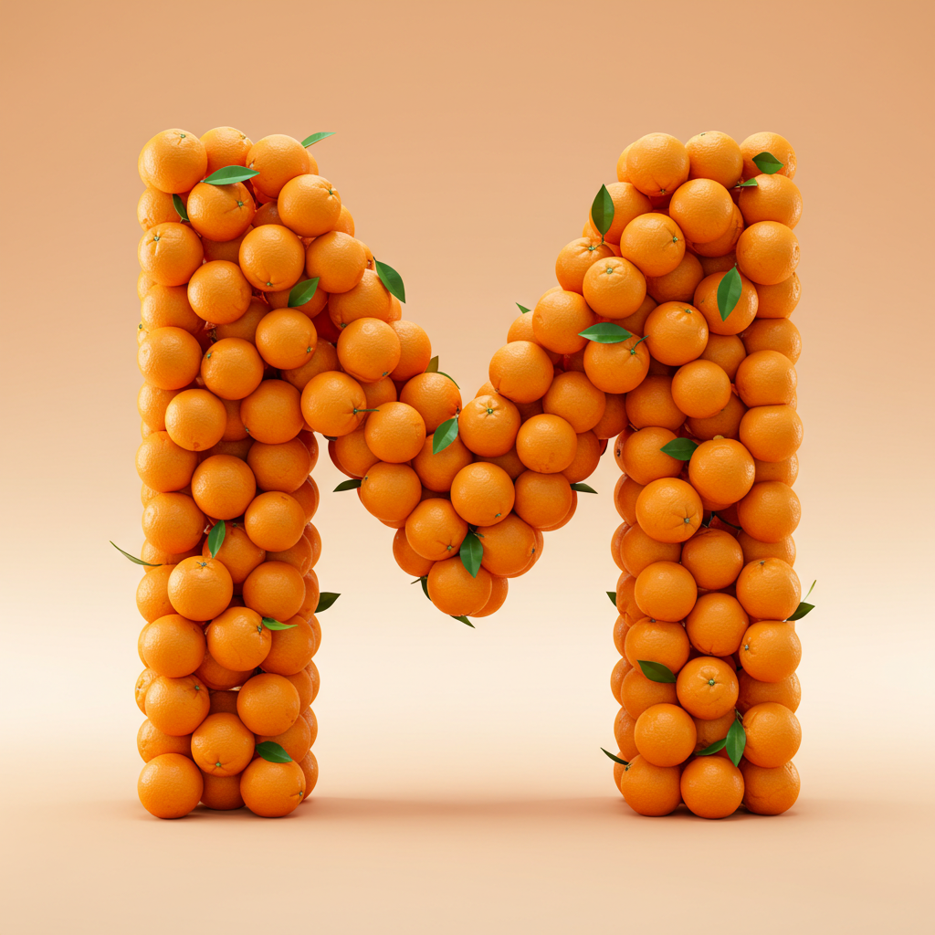 Oranges 2 — letter M