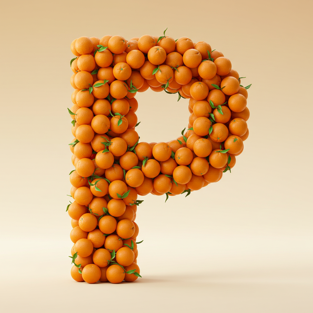 Oranges 2 — letter P