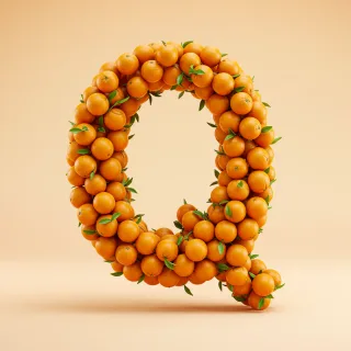 Oranges 2 — letter Q