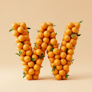 Oranges 2 — letter W