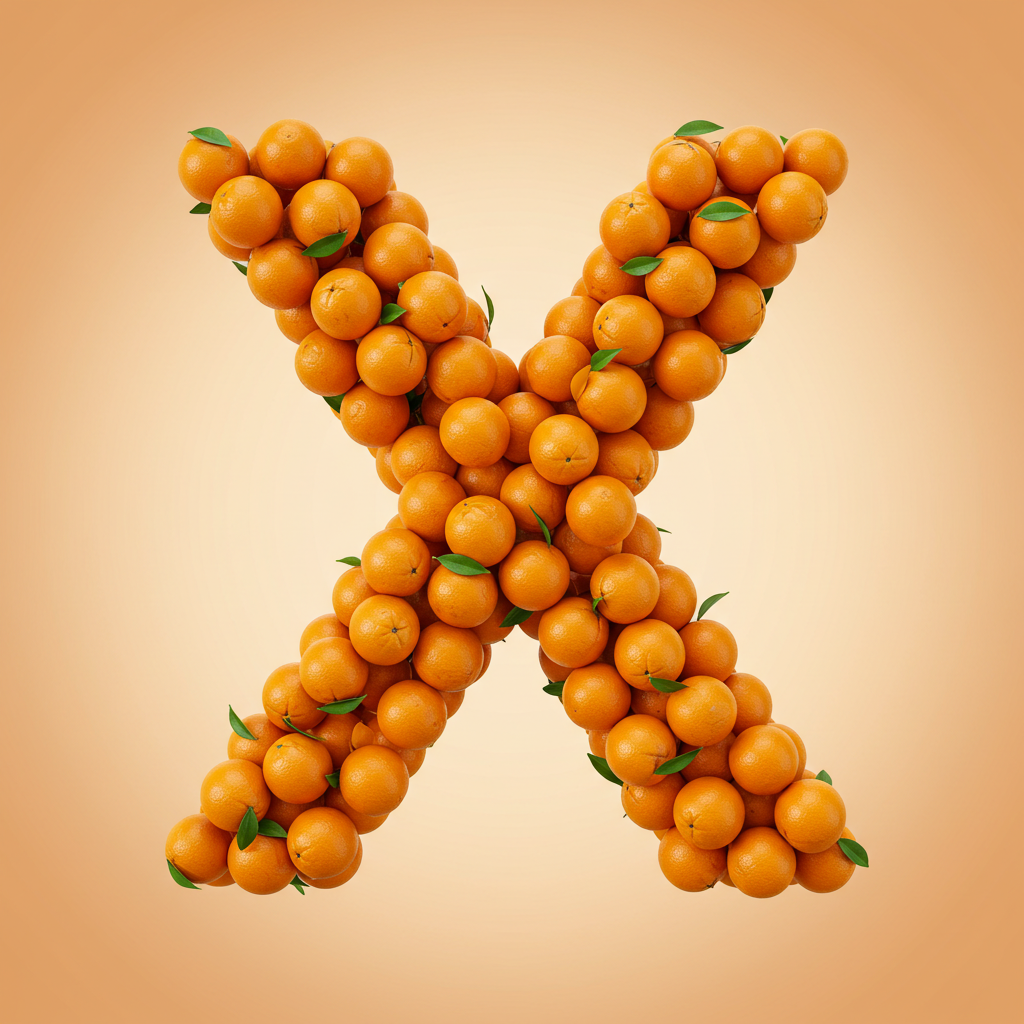 Oranges 2 — letter X