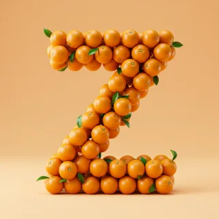 Oranges 2 — letter Z (variant 2)