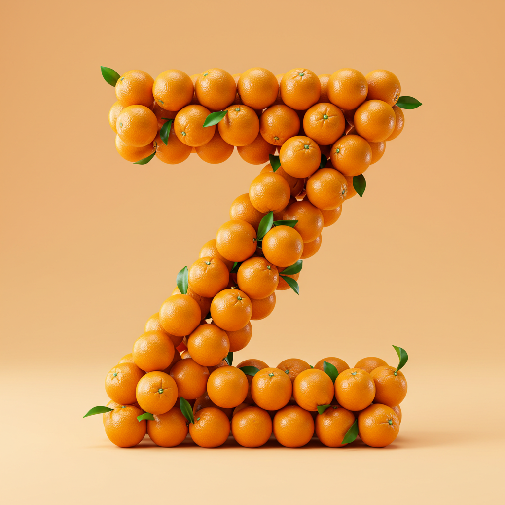 Oranges 2 — letter Z (variant 2)