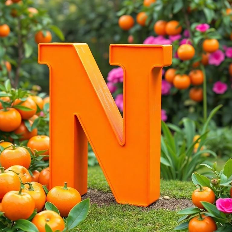 Oranges — letter N