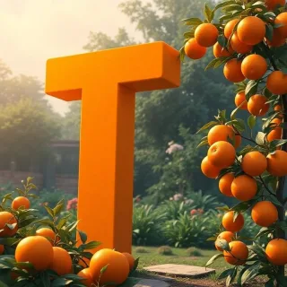 Oranges — letter T