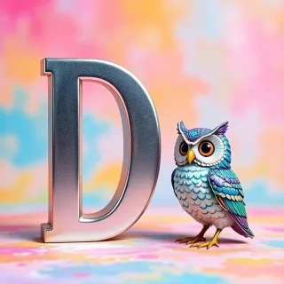 Owl — letter D