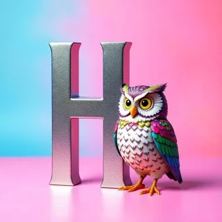 Owl — letter H