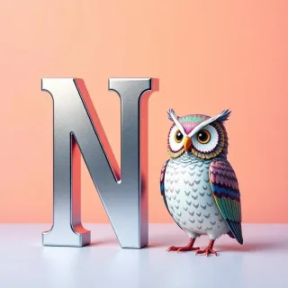 Owl — letter N