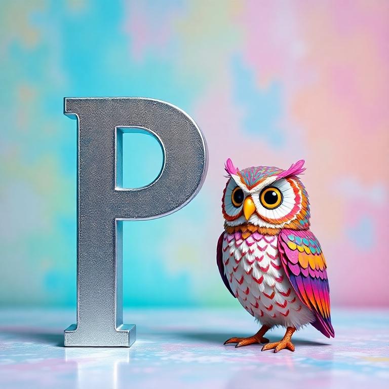 Owl — letter P