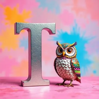 Owl — letter T