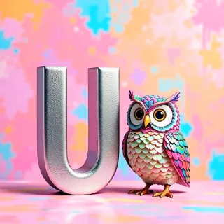 Owl — letter U