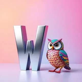 Owl — letter W