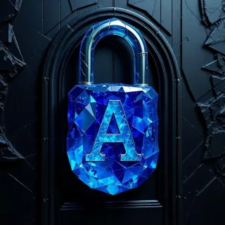 Padlock — letter A