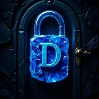 Padlock — letter D