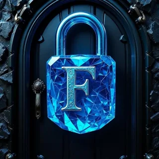 Padlock — letter F